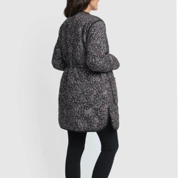 seraphine leopard reversible quilted jacket NEW - Picture 7 of 8